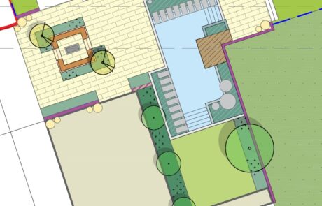 Residential Garden with Natural Pool